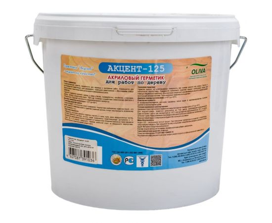 Герметик Акцент 125 ведро 5л 7кг золотистая сосна 00010482 – изображение 2
