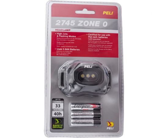 Взрывозащищенный фонарь PELI 2745Z0 черный, Pelican 027450-0104-110E – изображение 3