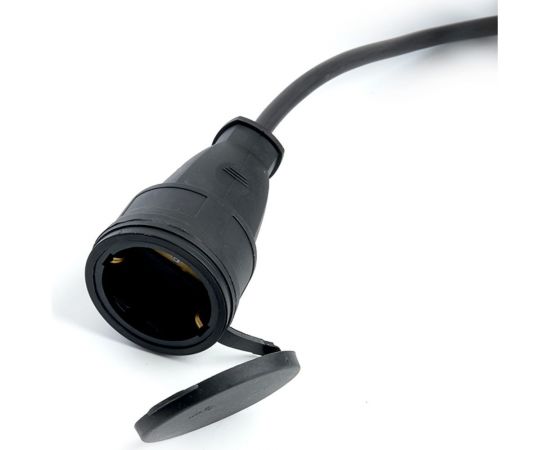 1-местный удлинитель-шнур на рамке TEKKER c заземлением, prf22-41-30, 30м, 3x2,5, серия professional, черный, S49048 – изображение 3