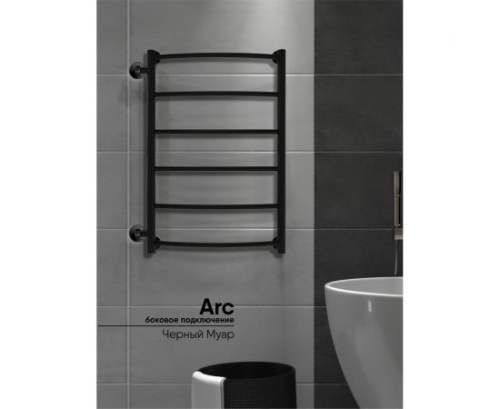 Полотенцесушитель INDIGO Arc без полки (н.р.1") 70/30 60 боковое подключение LASW70-30BR-б/п-60 – изображение 6