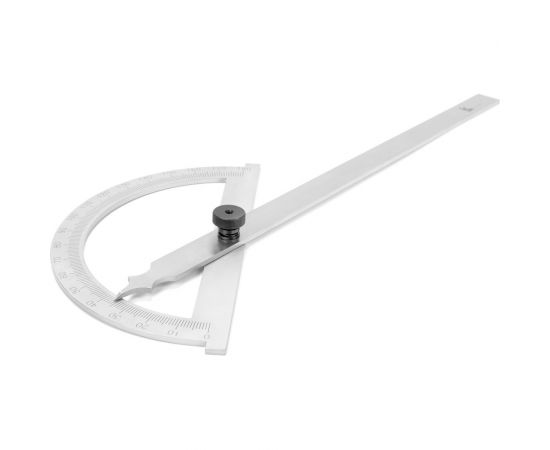 Угломер Калиброн нониусный 0-180гр. 200х300мм, 1гр. транспортир ГРСИ №83810-21 1032780 