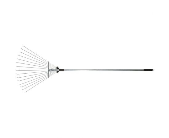 Веерные регулируемые телескопические грабли 15 зубьев, 180-650 мм, длина 1245-1600 мм FIT 77008 