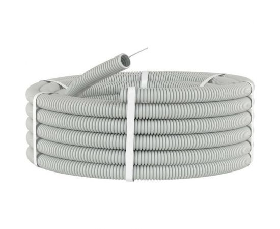 Труба ПВХ с протяжкой 16мм 100м серая DKC 91916 – изображение 2