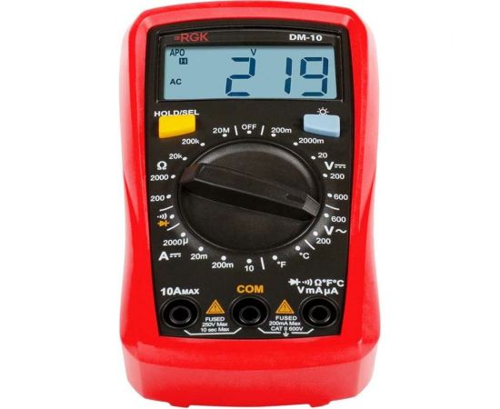 Цифровой мультиметр RGK DM-10 с поверкой 779623 – изображение 2
