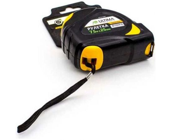 Рулетка ULTIMA AutoLock, 7,5 м х 25 мм, обрез корпус, автоматическая фиксация, 131023 – изображение 3