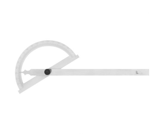 Угломер Калиброн нониусный 0-180гр. 200х300мм, 1гр. транспортир ГРСИ №83810-21 1032780 – изображение 3