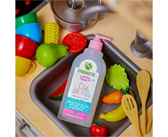Концентрированное средство для мытья детской посуды SYNERGETIC 500 мл 4623722258274 103054 – изображение 4