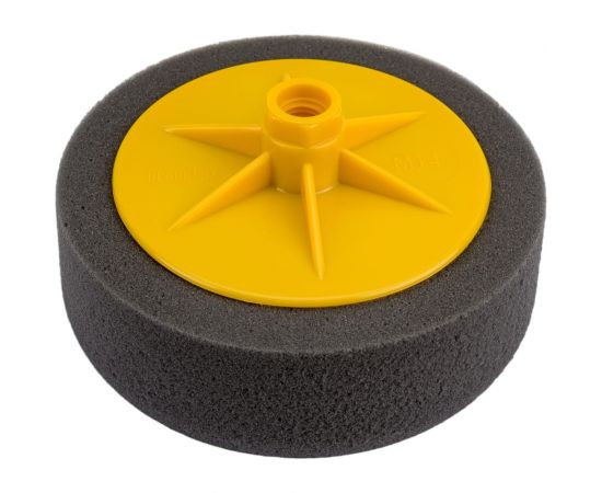 Полировальник поролоновый CLASSIC 150х50 мм, М14, мягкий, черный BlackFox 12390 
