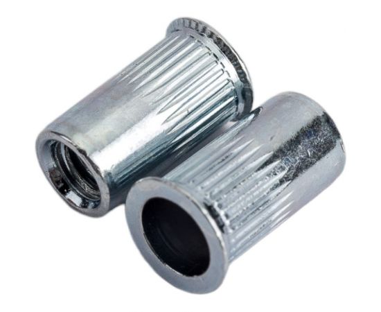 Резьбовая заклепка Daxmer м4, оцинк. сталь, насечки, уменьш. борт, 1500 шт. 393287 