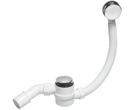 Слив-перелив McAlpine L700 х 34 мм, металлической, 70 мм, сливной, прочистка сифона сверху, MRB12 