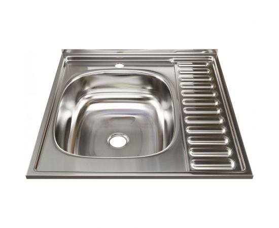 Мойка mixline 60х60х16 см, 0.4, левый выпуск 1 1/2 527967 