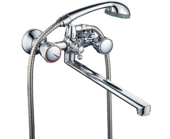 Смеситель для ванны ROEGEN 1/2"" м/к, плоский излив RP120B 