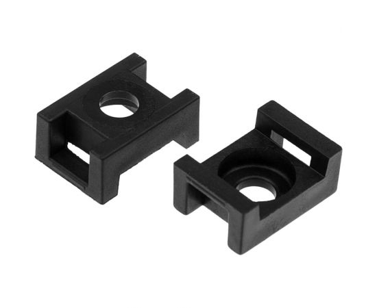 Площадка под хомуты DM PLAST 23x16 мм, черный, полиамид, 100 шт. P1dm 