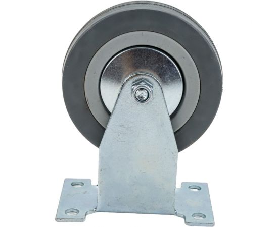 Колесо серая мягкая резина неповоротное FCG42 100 мм MFK-TORG 5052100М 