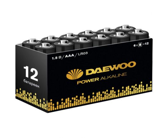 Алкалиновая батарейка DAEWOO LR03 Power Alkaline Pack-12 5042100 