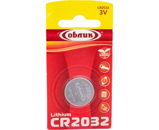 Литиевая батарейка Облик CR2032 1-BL УТ-00000305 