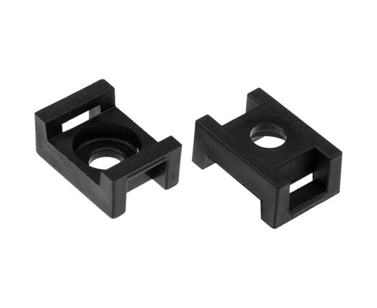 Площадка под хомуты DM PLAST 23x16 мм, черный, полиамид, 100 шт. P1dm – изображение 2