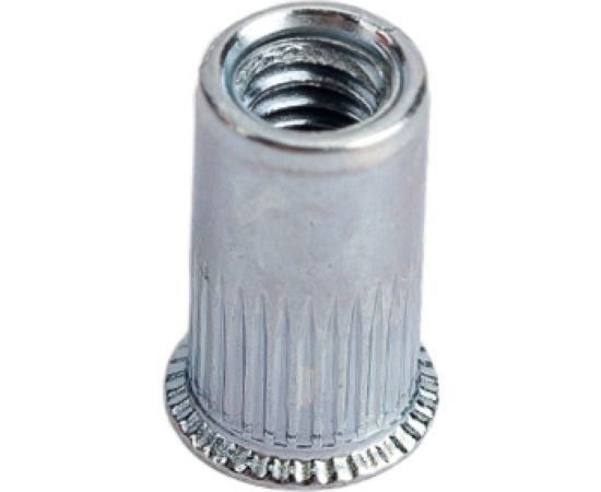 Резьбовая заклепка Daxmer м4, оцинк. сталь, насечки, уменьш. борт, 1500 шт. 393287 – изображение 3