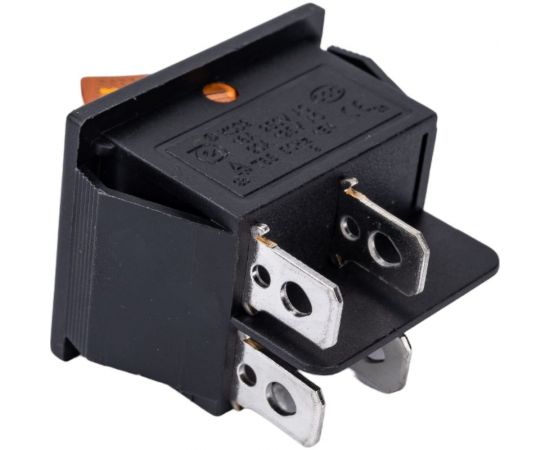 Клавиша Nord-Yada 250V 16А желтая с подсветкой (4контакта) ON-OFF (2шт в упаковке) 905458 – изображение 3