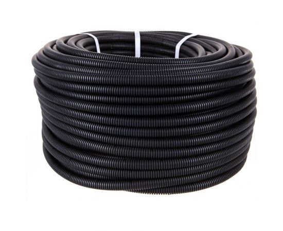 Гофрированная труба Промрукав ПВХ легкая 350 Н черная с/з д16 100 м PR01.0053 – изображение 3