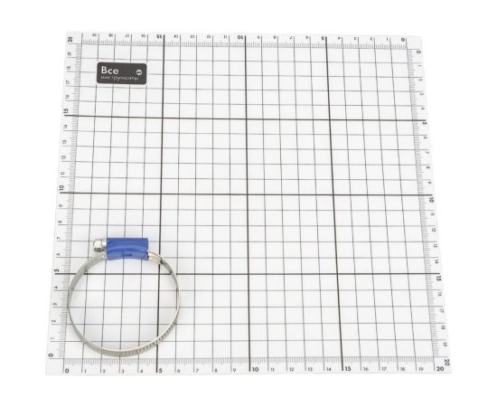 Червячный хомут KORUDA 44-56/9.7 мм, W1, син. замок KR-H54642 – изображение 3