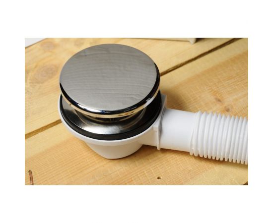 Слив-перелив McAlpine L700 х 34 мм, металлической, 70 мм, сливной, прочистка сифона сверху, MRB12 – изображение 3