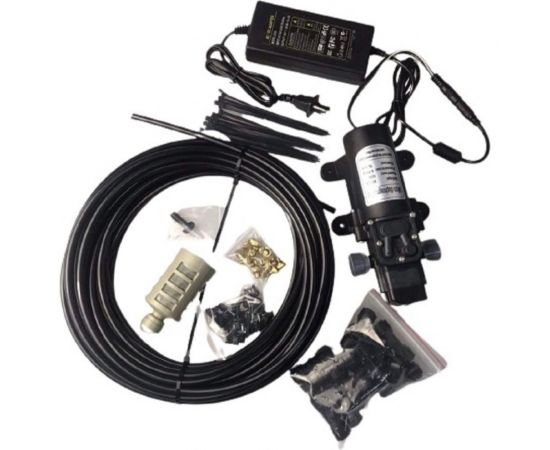 Комплект туманообразования Green Helper 6 м, 6 форсунок с насосом 30W, 7 атм, 3 л/мин MNS-6-30 