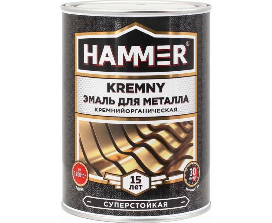 Эмаль по металлу HAMMER КО Kremny графит 700С 0.8 кг ЭК000138083 
