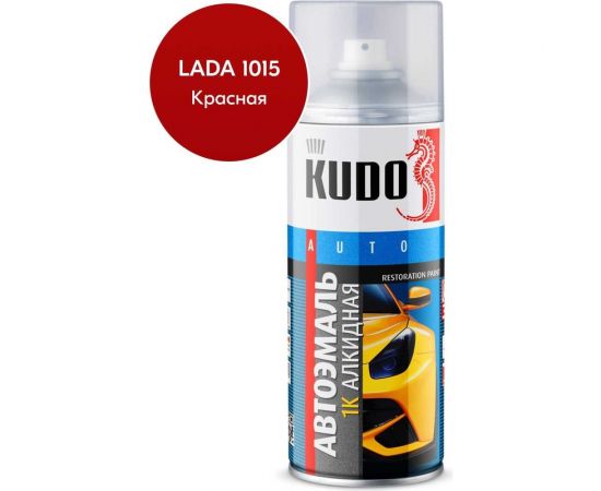 Автомобильная ремонтная эмаль KUDO "Красный 1015" 520 мл 4090 11605045 – изображение 2