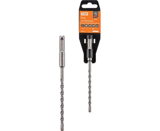 Бур по бетону Рубин 6x160x100 мм, SDS-Plus, 4 резца, пластиковый держатель, 1 шт TDM SQ1094-0202 – изображение 4