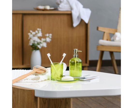 Стакан для зубных щеток Moroshka Bright Colors 8x8х10,5 см., цвет зеленый 917-312-01 – изображение 4