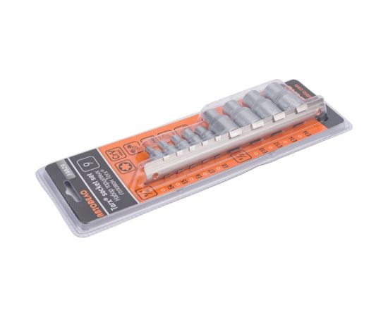 Набор головок TORX E4-E16 DR1/4""+1/2"", 9 шт. на планке АвтоDело 39829 10696 – изображение 5