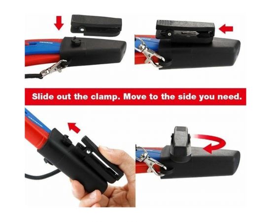 Безопасный нож WORKPRO в чехле, трапециевидные лезвия WP213010 – изображение 6