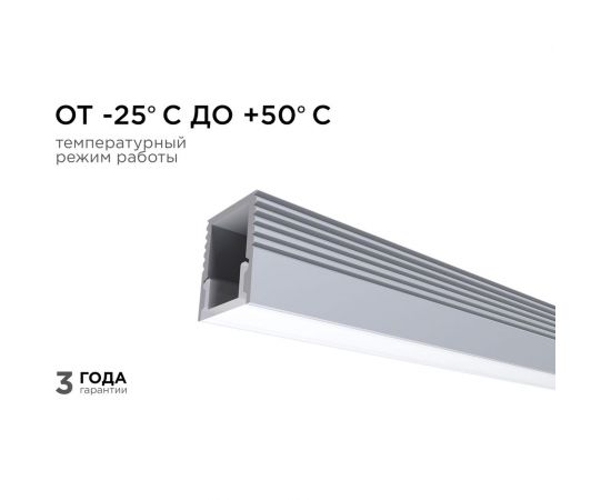 Алюминиевый профиль для Led ленты Apeyron накладной, 7,8x9мм, 2м, лента до 5мм, комплект 08-38 – изображение 9