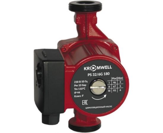 Циркуляционный насос KROMWELL (с гайками в комплекте) PS 25/8G 180 