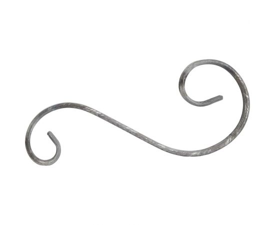 Кованый завиток ООО ""СВОЙ МАСТЕР"" S-обр., 125x275 мм 01.0039 