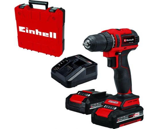 Аккумуляторная дрель Einhell pxc te-cd 18/40 li bl, 18в, 40нм, патрон 10мм, 2x2,0 aч, кейс 4513995 