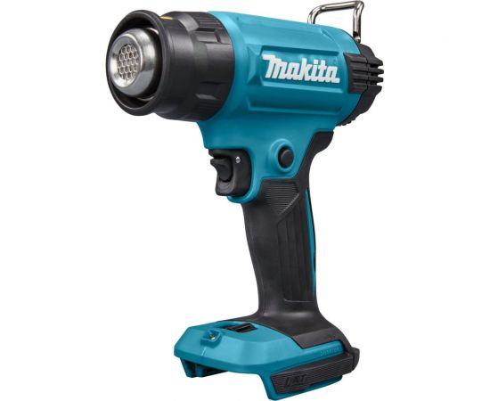 Аккумуляторный тепловой пистолет-фен Makita LXT 18В, 550 град, 2 скорости,6 режимов, насадки DHG181ZK 