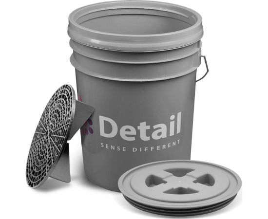 Ведро Detail серое DT-0223 