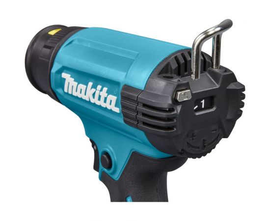 Аккумуляторный тепловой пистолет-фен Makita LXT 18В, 550 град, 2 скорости,6 режимов, насадки DHG181ZK – изображение 2
