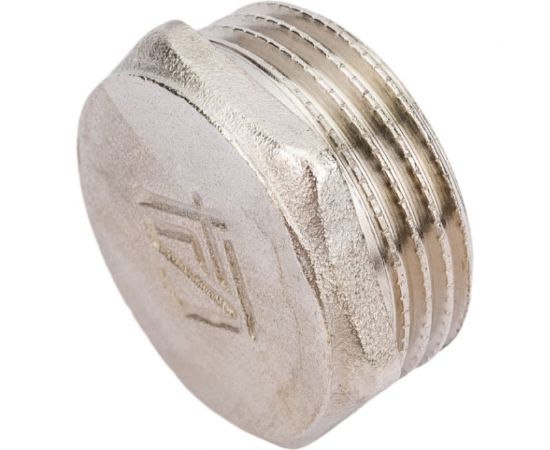 Заглушка латунная STI Ду25 (1") Ру16 наружная резьба никелированная D270-00250 – изображение 2