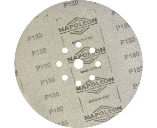 Шлифовальный круг на липучке Giraffe GOLD 100 шт, 225 мм, 9 отв., Р180 ABRAFORM AF100-GG-180 – изображение 2