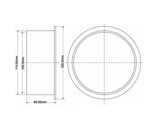 Фланец McAlpine пластик d110 P-P-VP127 – изображение 2