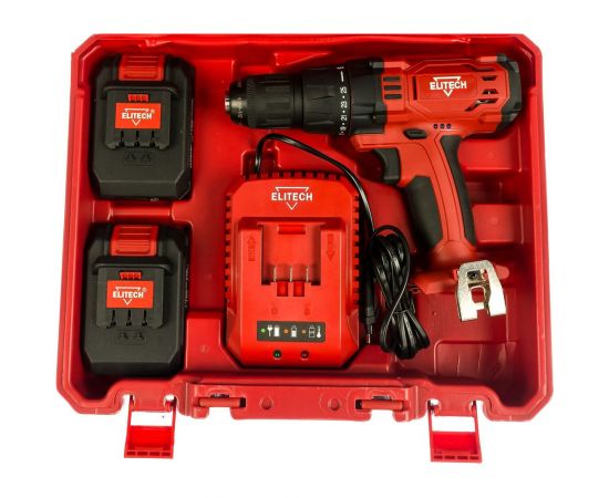 Аккумуляторная дрель-шуруповерт Elitech ДА 18СЛ2 191617 – изображение 3