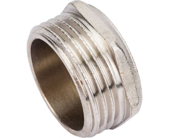 Заглушка латунная STI Ду25 (1") Ру16 наружная резьба никелированная D270-00250 – изображение 3