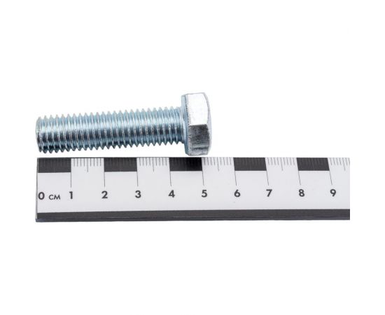 Болт МЕТАЛЛСЕРВИС М12x30, DIN 933, с полной резьбой, оцинк., 10 шт. 1239327 – изображение 4