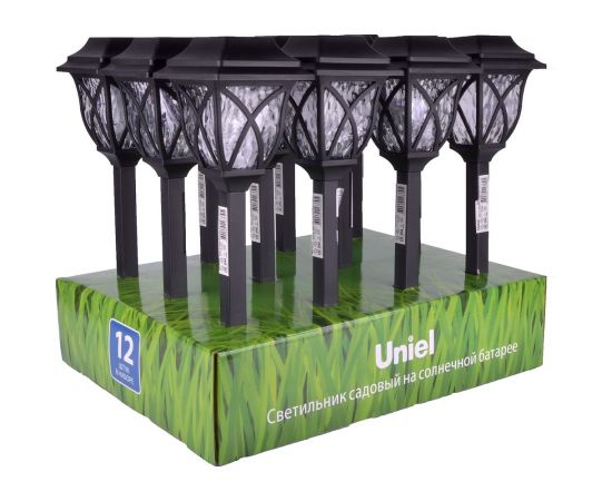 Садовый светильник на солнечной батарее Uniel, набор из 12шт USL-C-693/PT440 VICTORY SET12 UL-00009383 – изображение 6