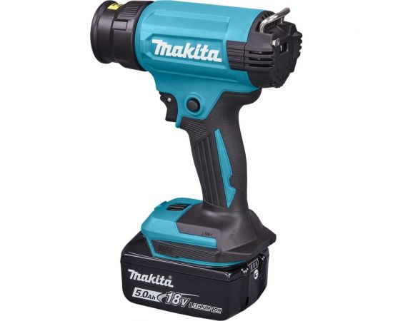 Аккумуляторный тепловой пистолет-фен Makita LXT 18В, 550 град, 2 скорости,6 режимов, насадки DHG181ZK – изображение 7