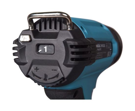 Аккумуляторный тепловой пистолет-фен Makita LXT 18В, 550 град, 2 скорости,6 режимов, насадки DHG181ZK – изображение 8
