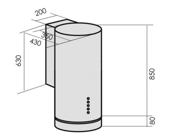Кухонная вытяжка MBS LILIA 135 INOX 5105 – изображение 9